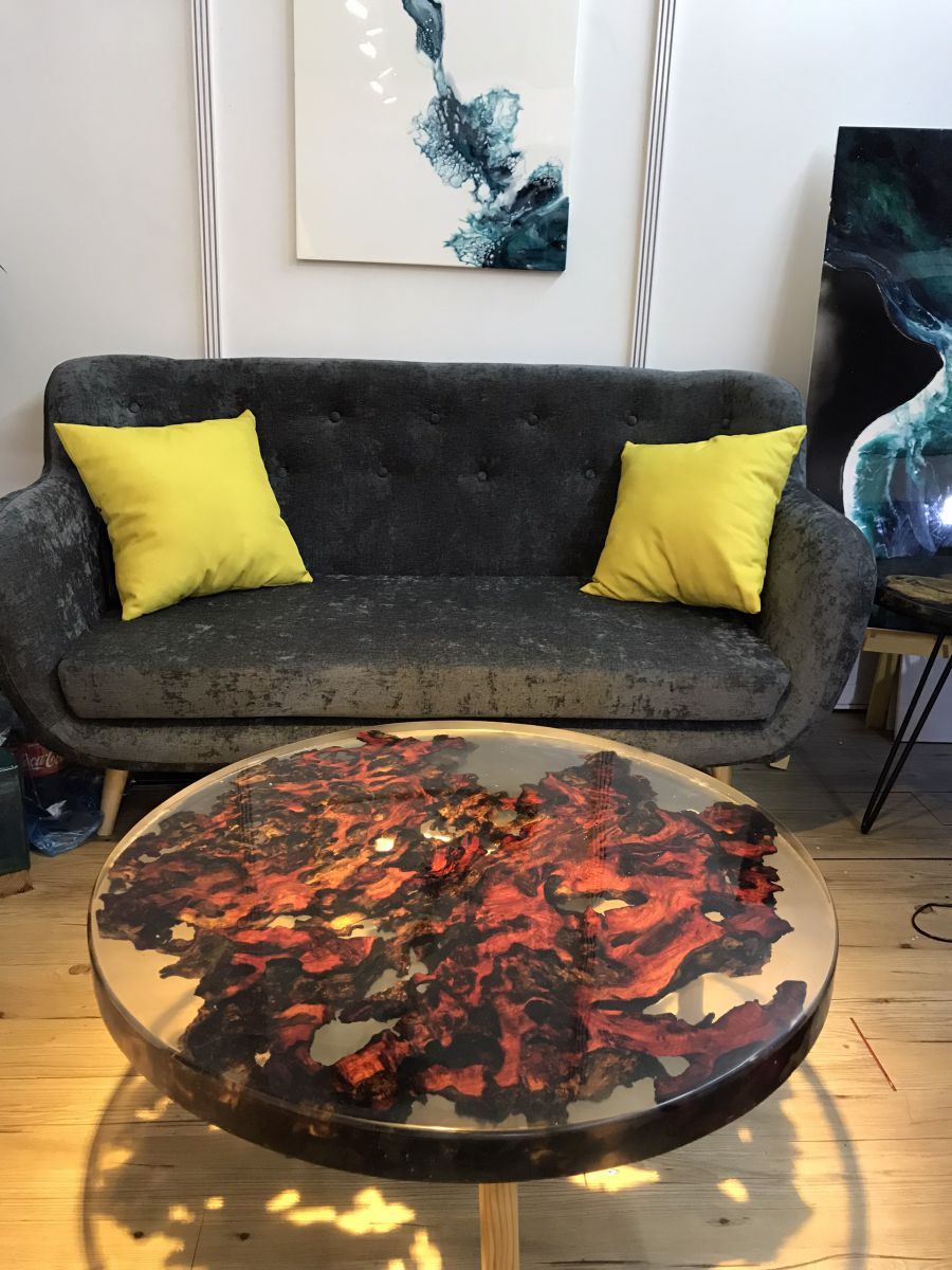 Bàn gỗ epoxy cho ghế Sofa - 8