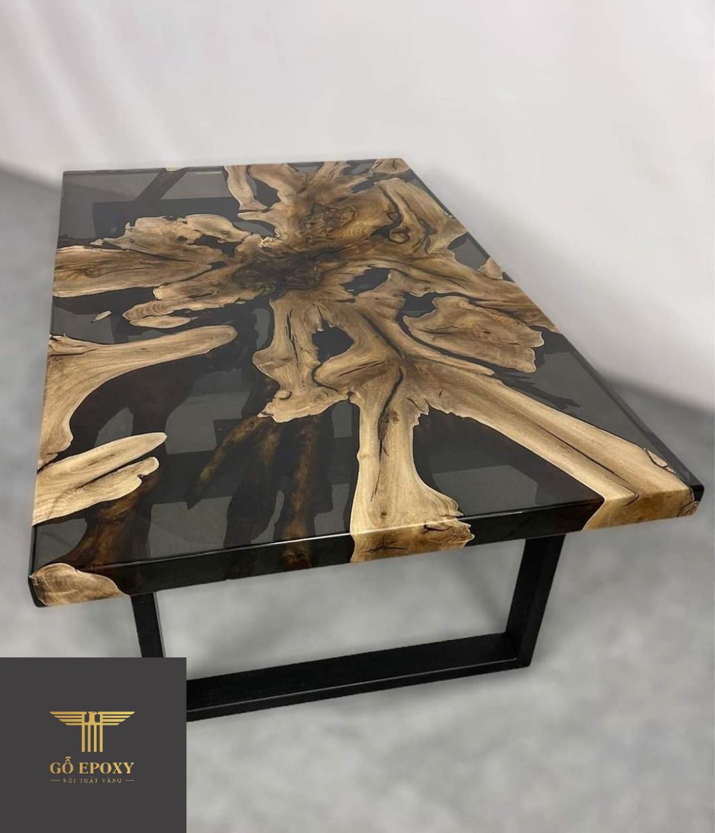 Bàn gỗ epoxy cho ghế Sofa - 4